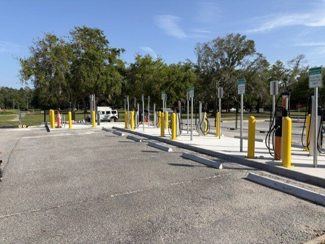 Parking Lot Charging Installation